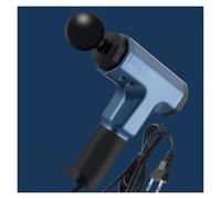 Muet Pistolet de massage en plastique à 2 vitesses et 4 têtes de massage, puissant et silencieux, avec moteur sans balais compact(Blauw)