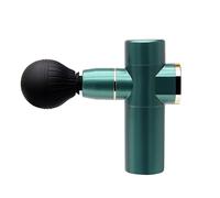 Muet Pistolet de massage en plastique à 4 vitesses, silencieux, de poche, for tissus profonds, for le corps, les jambes, les épaules et le dos. compact(Groen)