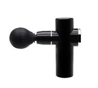 Muet Pistolet de massage en plastique à 4 vitesses, silencieux, de poche, for tissus profonds, for le corps, les jambes, les épaules et le dos. compact(Svart)