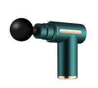 Muet Pistolet de massage en plastique avec 4 têtes de massage, masseurs portables puissants for soulager la douleur compact(Groen)