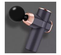 Muet Pistolet de massage en plastique avec 4 têtes de massage, puissant masseur à percussion, masseur des tissus profonds, moteur sans balais silencieux compact(Grey)