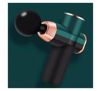 Muet Pistolet de massage en plastique avec 4 têtes de massage, puissant masseur à percussion, masseur des tissus profonds, moteur sans balais silencieux compact(Groen)