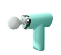 Muet Pistolet de massage en plastique avec 5 têtes de massage, mini masseurs portables rechargeables avec 6 vitesses for soulager la douleur compact(Groen)