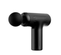 Muet Pistolet de massage en plastique avec 6 vitesses et 4 têtes de massage, masseur de dos silencieux et puissant for les tissus profonds compact(Svart)