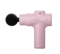 Muet Pistolet de massage en plastique avec 6 vitesses et 4 têtes de massage Mini masseurs portatifs Masseur portable for tissus profonds compact(Pale Red)