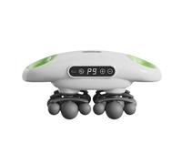 Muet Pistolet de massage en plastique avec 9 vitesses, rechargeable, portable, à percussion for tout le corps, soulage la douleur compact(Wit)