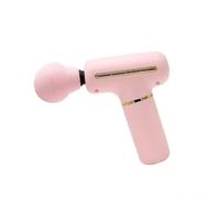 Muet Pistolet de massage en plastique, mini-masseurs portables puissants, masseurs portables for le corps, les jambes, les épaules et le dos. compact(Pale red)