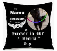 Muewent Taie d'oreiller avec message personnalisé offrant de la chaleur dans la décoration du souvenir et une présence émotionnelle douce