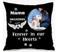 Muewent Taie d'oreiller personnalisée avec une image chérie et des mots touchants pour créer un décor souvenir et fournir une chaleur réconfortante