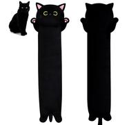 MUFEIRUO Coussin de corps en peluche chat long 80 cm - Long chat - Coussin en peluche kawaii - Cadeau pour amis et enfants