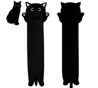 MUFEIRUO Coussin en peluche chat long 90 cm - Long chat - Jouet en peluche kawaii - Cadeau pour amis et enfants