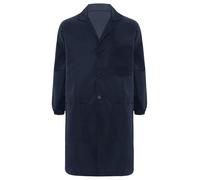 Mufeng Blouse de Travail Homme Manches Longues Veste de Travail Manteau d'Atelier Chantier Vetement de Laboratoire Bleu marine 175