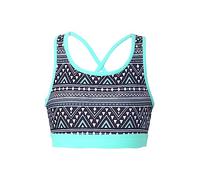 Mufeng Enfant Fille Soutien-Gorge de Sport Brassieres sans Armatures Débardeur de Bain Gilet de Plage Ete Sportswear 3-16 Ans Noir 11-12 Ans