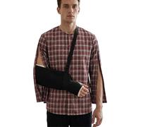 Mufeng Homme Combinaison Sweat Adaptable Vêtement Top Body Jumpsuit Haut | Coupe Ample,Accès Facile,Tenue Casual,Hôpital,Dehors,Soin,Vie Quotidienne Décontractée,Soins,Maison,Sortie,Patients