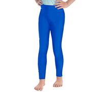 Mufeng Leggings Dance Fille Pantacollant Ballet Legging Sport Pantalon Extensible Uni Yoga Fille 5-16 Ans Bleu Royal 9-10 Ans