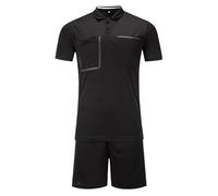 Mufeng Maillot de Foot Homme Kits de Football Maillots et Shorts Respirante Survêtement Jogging Ensemble de Vêtements Noir XL