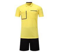 Mufeng Maillot de Foot Homme Kits de Football Maillots et Shorts Respirante Survêtement Jogging Ensemble de Vêtements Jaune 3XL