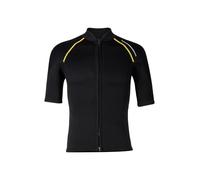 Mufeng Veste de Plongée Homme Manches Courtes Zip Avant Wetsuit 1.5mm Neoprène pour Natation Plongée Surf Snorkeling Noir L
