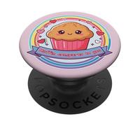 Muffin Mignon comparé à Vous Rainbow Kawai Couples Friends PopSockets PopGrip Adhésif