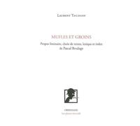 Mufles et groins - Laurent Tailhade - Obsidiane - broché - Poésie