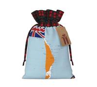 Muflvdx Sacs cadeaux de Noël avec drapeau des îles Marshall, sacs de vacances réutilisables pour cadeaux, pour Noël, anniversaires, fêtes