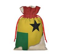 Muflvdx Sacs cadeaux réutilisables et faciles à emballer avec le drapeau de Sao Tomé-et-Principe avec cordon de serrage, pour anniversaires, vacances, Noël