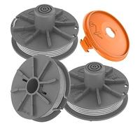MUFUSHAN Lot de 3 bobines de fil de rechange pour coupe-bordure Gardena Easycut 400/25 EasyCut 450/25 Art.9807, ComfortCut450 Art.8847, Plus 500/27 Art.9809, PowerCut Art.8848, SmallCut 300/23