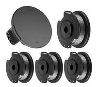 MUFUSHAN Lot de 4 bobines de fil de débroussailleuse avec capuchon de bobine compatible avec Bosch Art 23 SL Art 26 SL, EasyGrassCut 18, 23, 26, 18-230, 18-260 F016800569