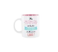 AltoBuy Mug 30 cl en céramique Blanc avec Message ma Maman est la Plus géniale