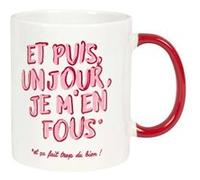Mug 30 cl en céramique blanc et rose avec message esprit Girl Power - - ALTOBUY Blanc