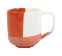 Mug 31 cl New bone Gamme SONIA & ROBERT Ø 8 cm H 9 cm Coloris Blanc-rouge