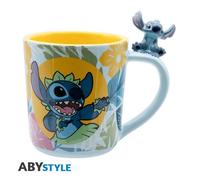 ABYstyle Tasse Lilo & Stitch (Hawaiian Stitch) – Anse 3D céramique 460 ml
