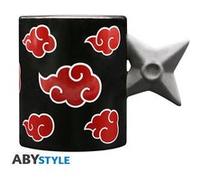 Mug 3d Anse - Naruto Shippuden - Shiruken Akatsuki Noir G