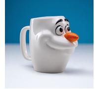 Paladone Mug 3D Olaf - Gros mug blanc, nez carotte et sourire - La Reine des Neiges 2