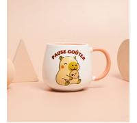 Mug 3D - THE CONCEPT FACTORY - Capybara - Céramique - Blanc Rose Marron