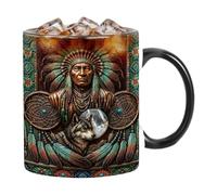 Mug à café chaud Contenance 350 ml, Avec , En Céramique Décorative Isolée