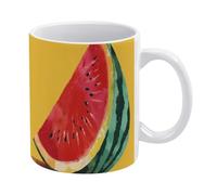 Mug à café en céramique imprimée « Fresh Cut » (325 ml), compatible micro-ondes et lave-vaisselle. Idéal comme cadeau de Noël, d'anniversaire, de Saint-Valentin ou de pendaison de crémaillère.