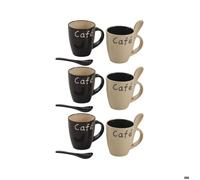Mug à café en grès Lot de 6