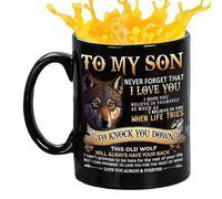 Mug à Café pour Fils pour Anniversaire - Tasse en Céramique Classique 330ml | Mug Pour Mon Fils | Pour Maison Jardin Balcon Cour Jardin Parc Extérieur Pique-Nique Camping Anniversaire Hiver École Whis