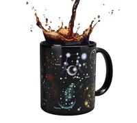 Mug à changement de chaleur, tasses à café changeant de couleur, tasses à changement de couleur de Noël, tasse en grès 330 ml | Tasses à thé de Noël | Tasses à café sensibles à la chaleur pour Noël