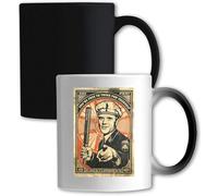 Mug à changement de couleur blanche avec inscription « You're Free To Think For Yourself As Long As It's Approved By Us »