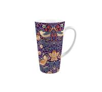 Mug à latte violet Strawberry Thief - William Morris Gifts - Grande tasse à thé/café en céramique