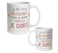 Mug a paillettes "je ne suis pas chiante ..."