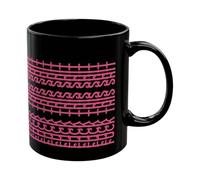 Mug à thé caché avec message caché - Tasse à café fantaisie - Créativité amusante - En céramique - Pour les amateurs de café - Humour unique - Pour le travail, les amis, les collègues - 1 pièce - Noir