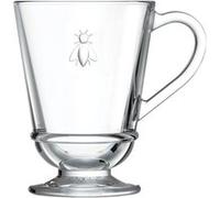 La Rochère Mug Abeille 27,5 cl – Lot de 2 – Verre transparent