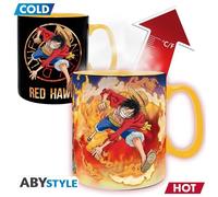 Set 2 Mugs thermo-réactifs One Piece Luffy & Sabo Boîte carton 460 ml