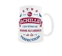 Mug Achille - Être un Achille, c’est être un homme au-dessus de la perfection - Cadeau humoristique et personnalisé