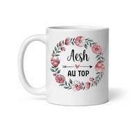 Mug AESH au top femme fleurs Tasse AESH