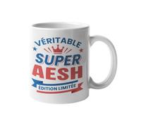 Mug AESH Édition Limitée - Cadeau AESH Femme Original et Touchant Ecole - Tasse Super AESH - Idée Cadeau Fin d’Année Scolaire, Merci AESH, Anniversaire, Noël - Mug Céramique 330 ml
