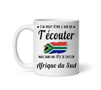 Mug Afrique du Sud j'ai peut-être l'air de t'écouter Tasse humour voyage
